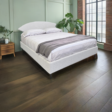 Load image into Gallery viewer, "Chill" double bed in Bouclè Pearl fabric