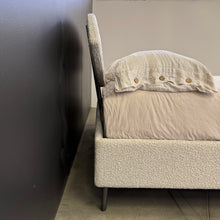 Load image into Gallery viewer, "Chill" double bed in Bouclè Pearl fabric
